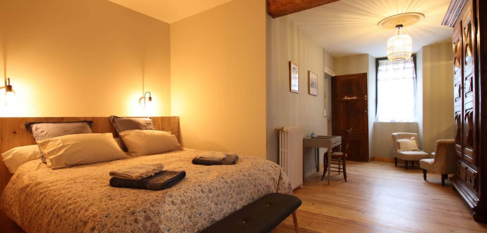 Chambre chez Marguerite, spacieuse et rénovée avec goût